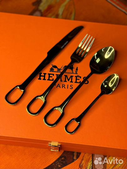 Столовый набор ложки и вилки Hermes