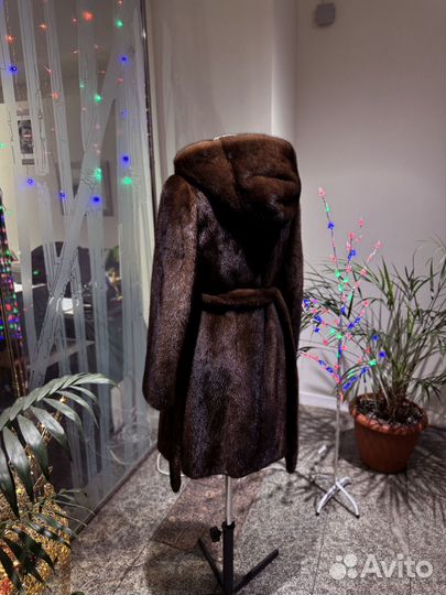 Норковая шуба длинная 44 46 размер