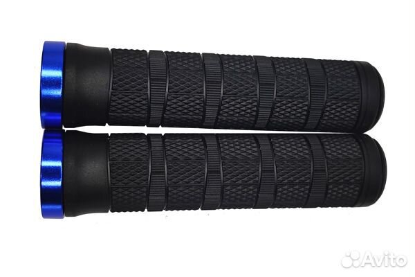 Грипсы 120мм (пара), с цветн. алюм. наконечником