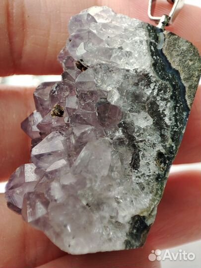 Аметист кулон 29г на цепочке