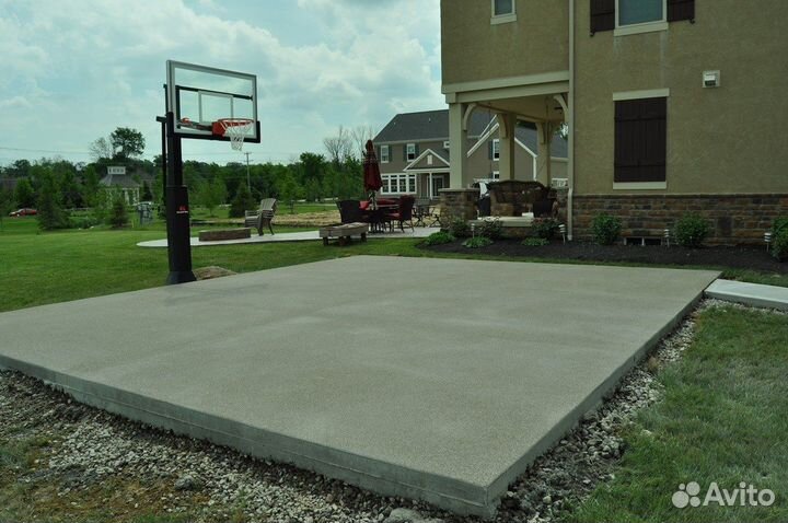 Бетонные заезды/Бетонные дорожки/Бетонные отмостки