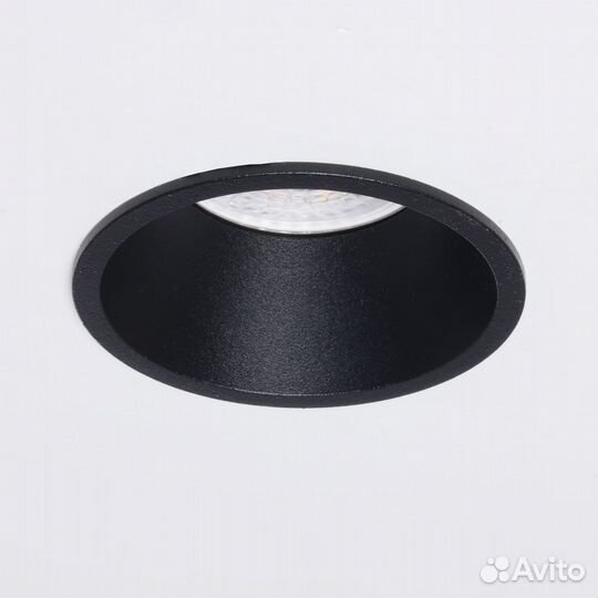 Встраиваемый светильник чёрный Прайм GU10 бу