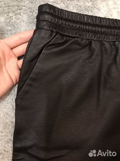 Кожанные штаны женские 48