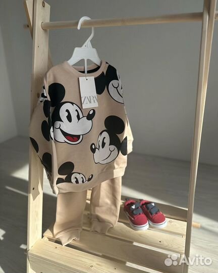 Костюм zara микки 92, 110, 122