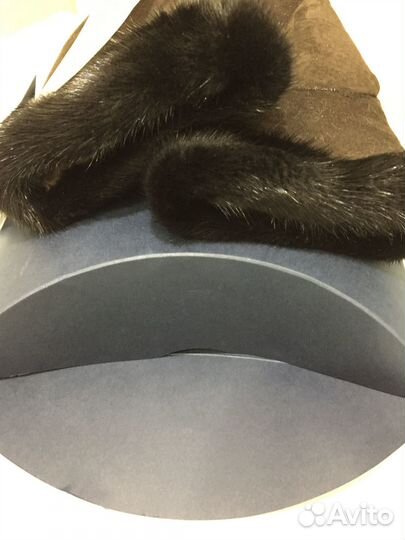 Варежки женские. Нат. мех, овчина. Новые с биркой