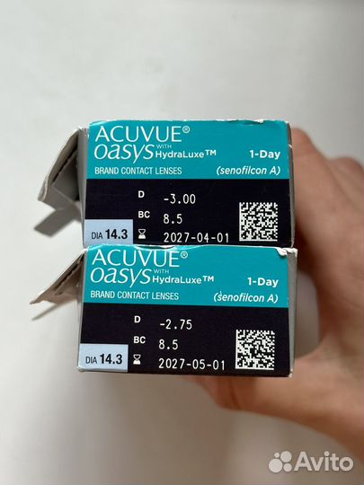 Линзы контактные acuvue oasys 1 day