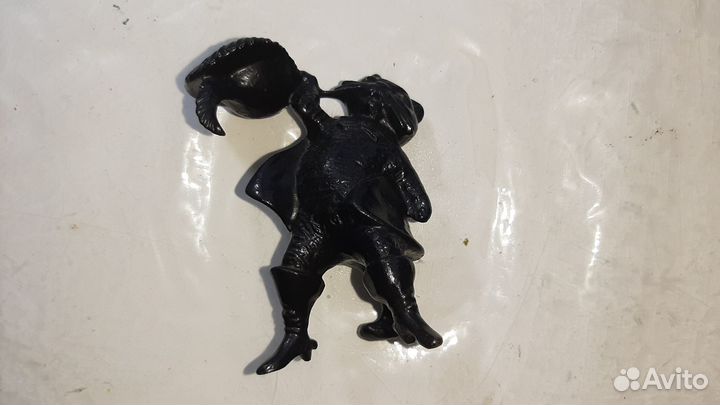 Подсвечник Кот в сапогах чугун СССР Касли