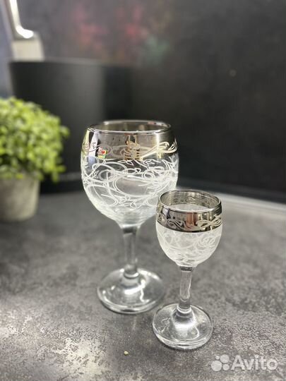 Подарочный набор бокалы и рюмки