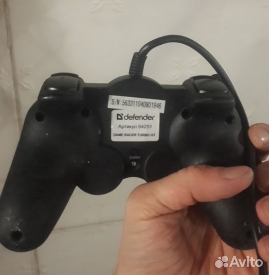 Геймпад Defender Game Racer Turbo RS3