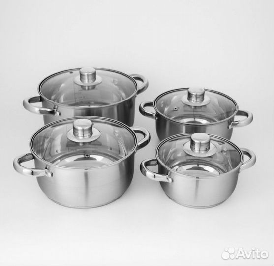 Набор кастрюль из нержавеющей стали 