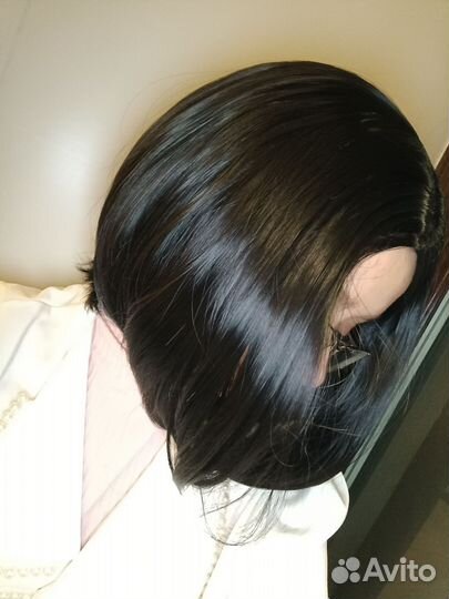 Парик черный каре