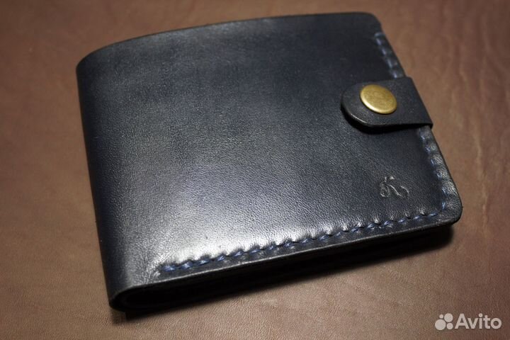 Кошелек мужской кожаный ручной работы