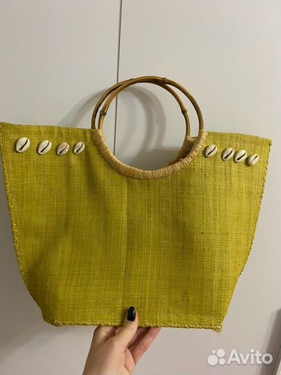 Cумка соломенная для моря