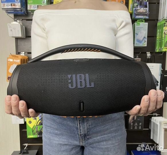 Колонка Блютуз JBL Boombox 3 Большая с подсветкой