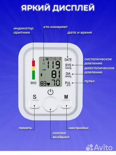 Тонометр автоматический электронный