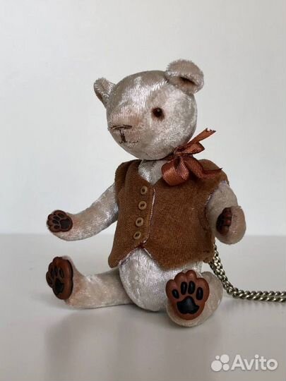 Мишка тедди брелок ручной работы
