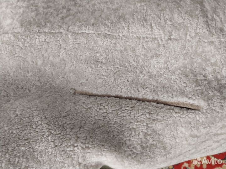 Шуба мутоновая с капюшоном 52 54 размер