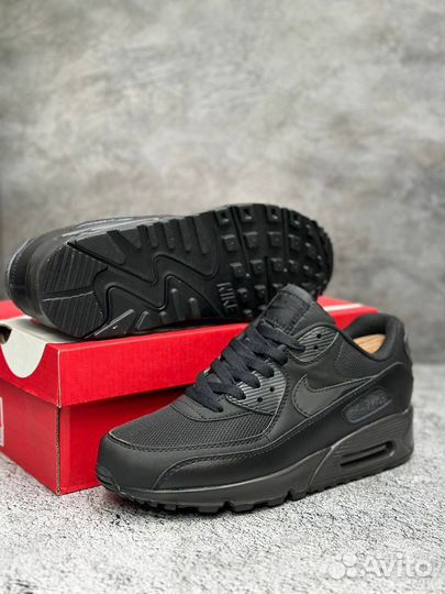 Кроссовки Nike Air Max 90 черные арт:349