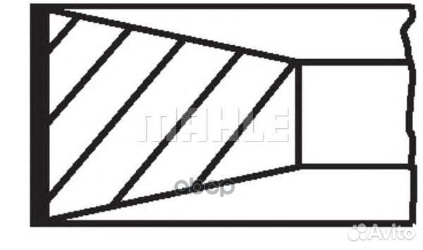 Кольца поршневые, ком-кт на 1 цил. d126 STD 4*3*4