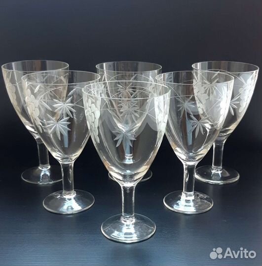 Старинные бокалы, фужеры, рюмки. Фото 1-10