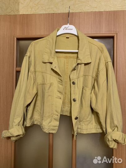 Джинсовка укороченная