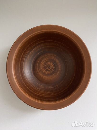 Новый салатник/тарелка из красной глины