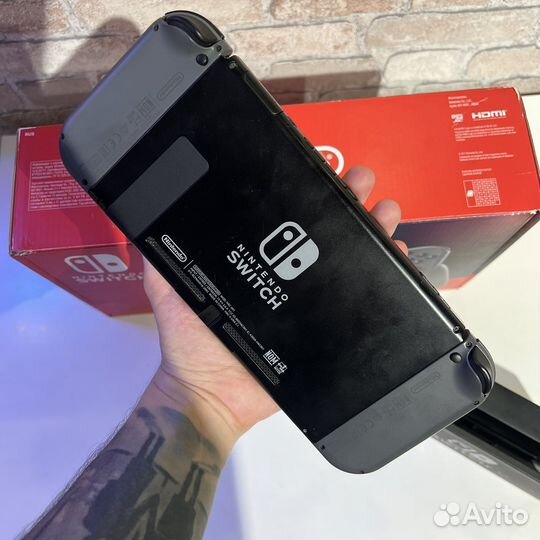 Nintendo switch rev 2 + 128гб флешка