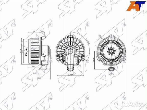 Мотор отопителя салона toyota land cruiser prado