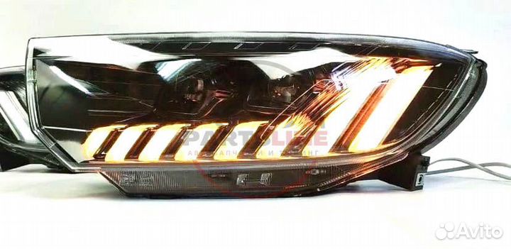 Фары в стиле Audi bi-led на Лада Гранта FL