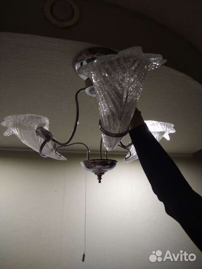 Люстра потолочная бу