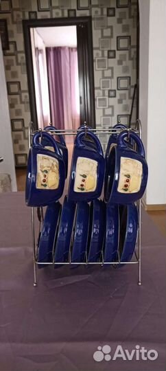 Чайно кофейный сервиз новый. Керамика