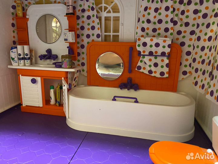 Домик кукольный огонек с мебелью