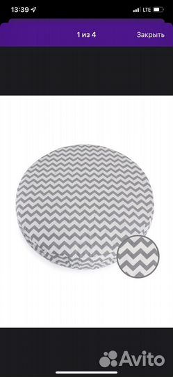 Простынь на резинке на круглую кроватку