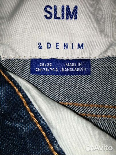 Мужские джинсы slim h&m
