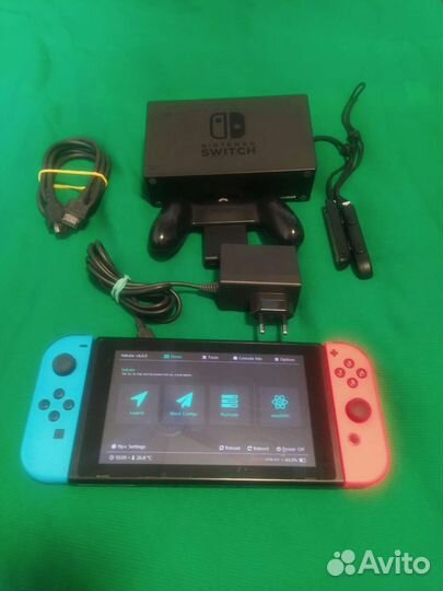 Nintendo Switch v2, 128Gb, чипованная
