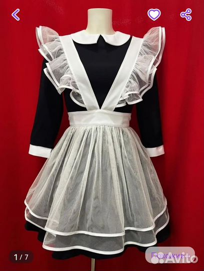 Школьный Фартук и платье