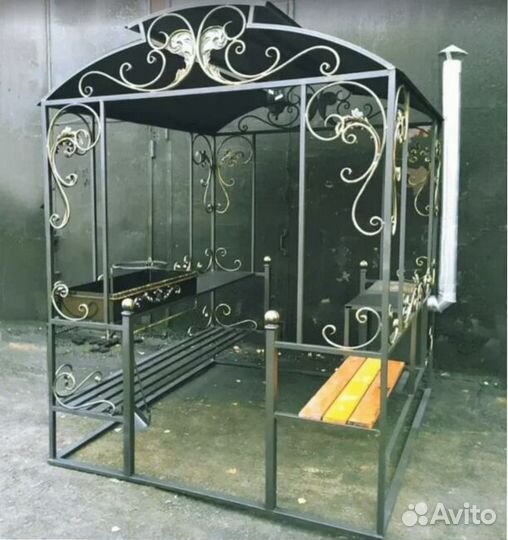 Мангал с печкой