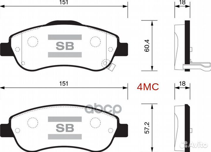 SP1567SNS колодки дисковые передние Honda CRV 2