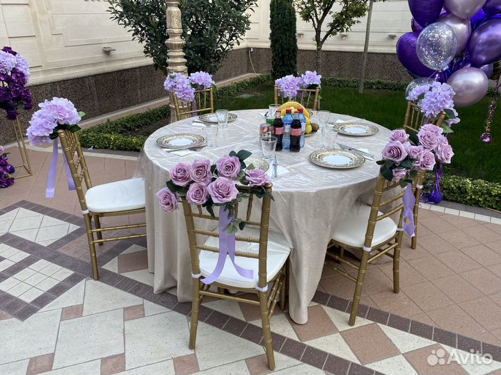 Прокат,аренда мебели текстиля и посуды