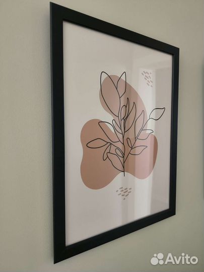 Рамка Икея с репродукцией 4 шт