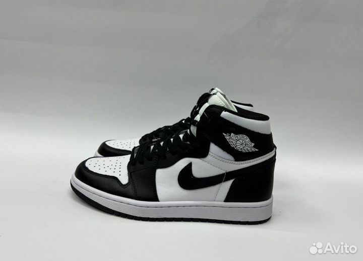 Кроссовки Nike Air Jordan 1 Black & White Люкс