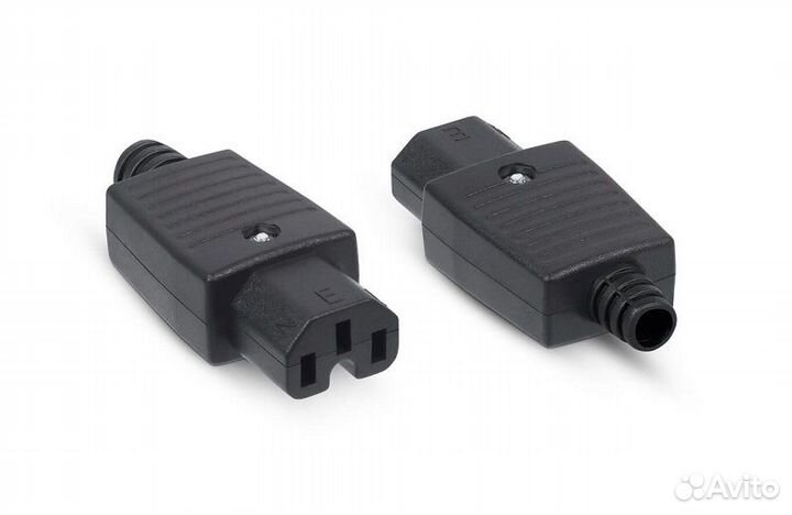 Разъем Cabeus (CON-IEC320C13) на кабель, плоские к