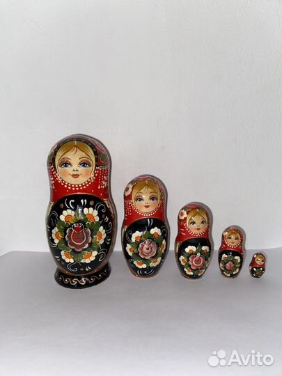 Матрешка 5 мест (комплект из 2 сувенирок)