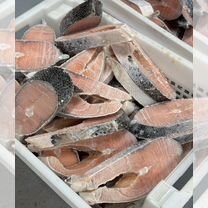 Семга стейки свежие 5кг коробка
