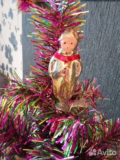 Игрушка винтаж елочная на прищепке