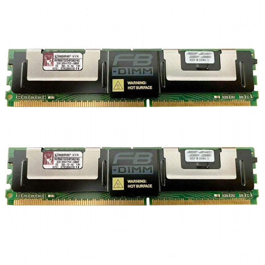 [KVR667D2D4F5K2/4G] Оперативная Память Kingston 4gb Kvr667d2d4f5k2/4g