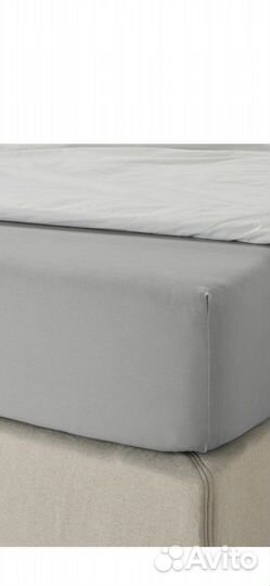 Простыня IKEA dvala 90*200 серый графит новая