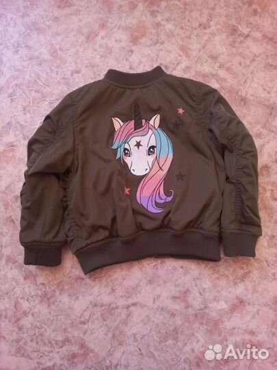 Куртка бомбер для девочки