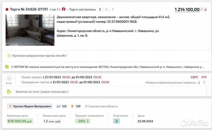 Агент на торгах в Кемерово. Подача заявок, участие