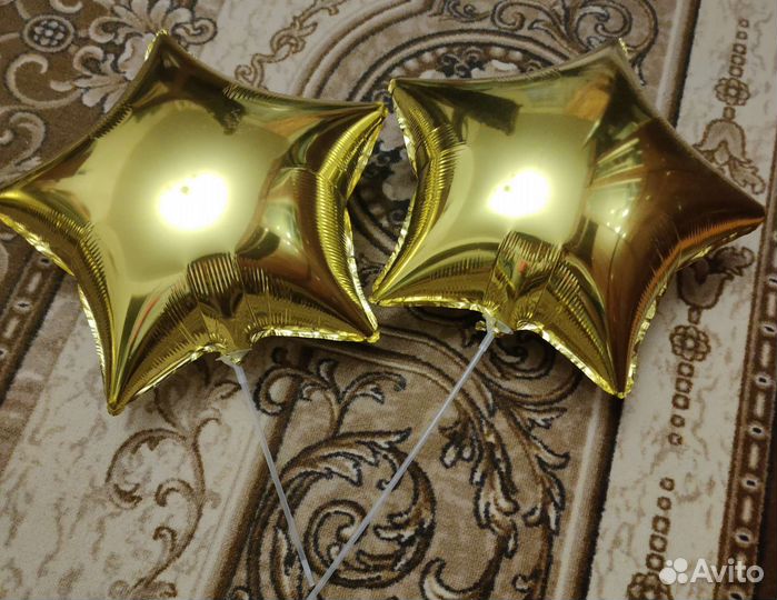 Фольгированные шары цифры, звезды